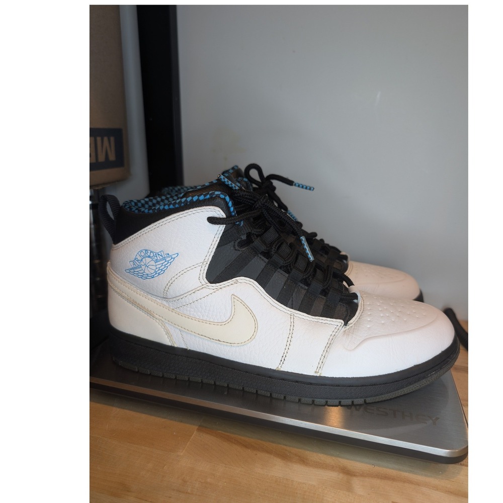 Air Jordan 1 Retro 94 White Black Dark Powder Blue 631733-106 Mens‎ Size 9 D3